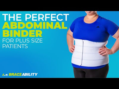 Plus Size Bariatric Abdominal Binder | Belly Band, Stomach Hernia Brace & Back Support Belt (up to 4XL)