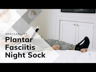 Plantar Fasciitis Night Sock Splint | Soft Stretching Brace and Foot Pain Sleep Support Boot