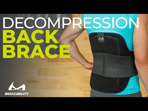 Braceability Herniated Disc Back Brace | Plus Size XXXL Support Belt for Slipped & Bulging Herniation - 3XL