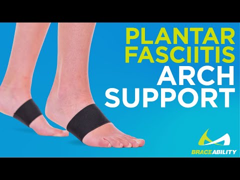 Plantar Fasciitis Arch Support Band (Pair) | High Arches Foot Brace, Flat Feet Sleeve & Heel Pain Orthotic