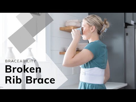 BraceAbility Broken Rib Brace for Fractured, Cracked or Dislocated Ribs
